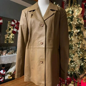 COPY - DIALOGUE Leather Jacket QVC  **NEW